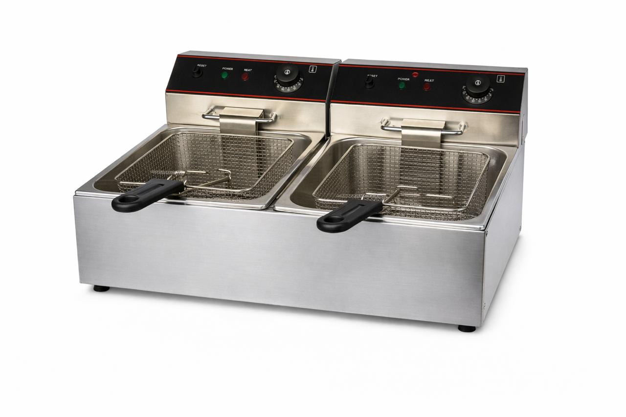Фритюрница электрическая двойная 11+11 л