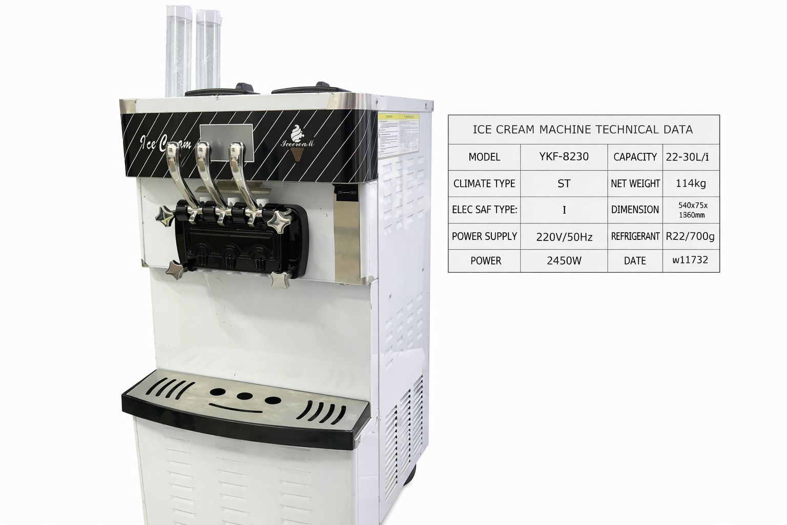 Профессиональный фризер YKF-8230